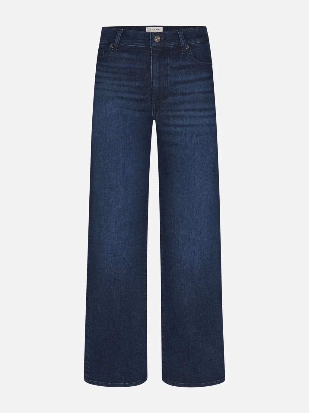 Frame Denim Dark Blue Le Slim Palazzo High-Rise Wide-Leg Jeans